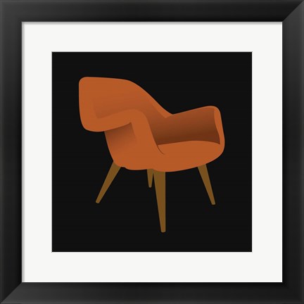 Framed Mid Century Chair II Print