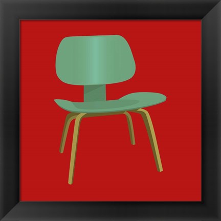 Framed Mid Century Chair III Print