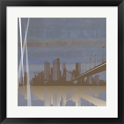 Framed City Scape Print