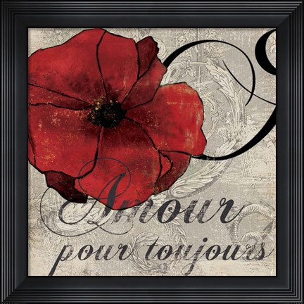Framed Amour Toujours Print