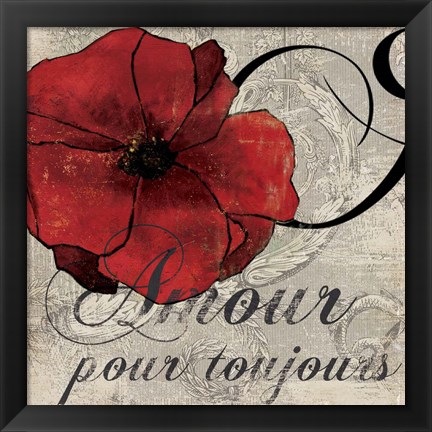 Framed Amour Toujours Print