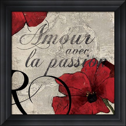Framed Amour Passion Print