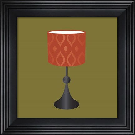 Framed MCM Lamp I Print