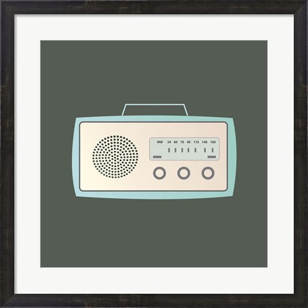 Framed MCM Radio I Print