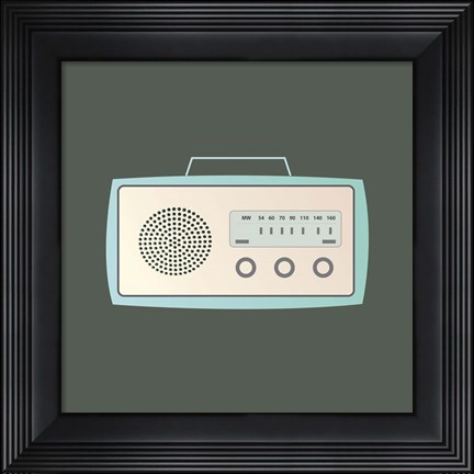 Framed MCM Radio I Print