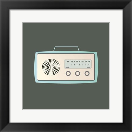 Framed MCM Radio I Print