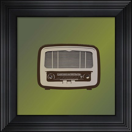 Framed MCM Radio II Print