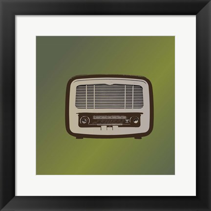 Framed MCM Radio II Print