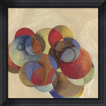 Framed Cubist Circles Print