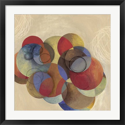 Framed Cubist Circles Print