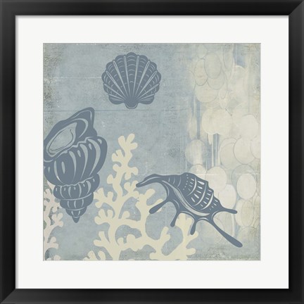 Framed Ocean Life I Print