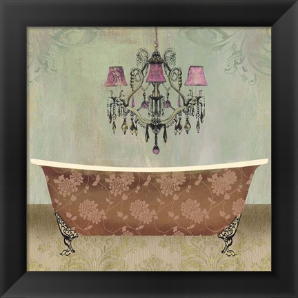 Framed Boudoir Bath I Print