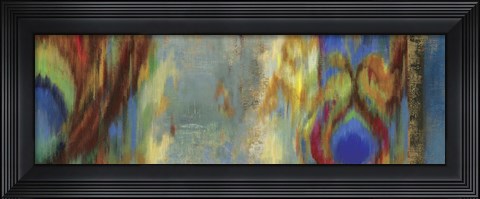 Framed Peacock Abstract Print