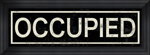 Framed Occupied Print