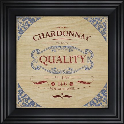 Framed Chardonnay Print