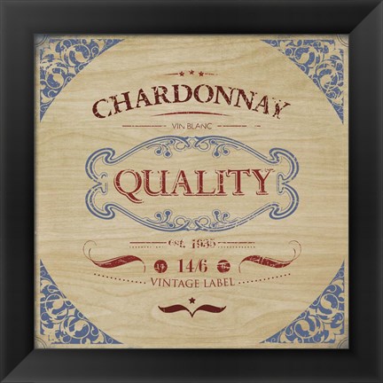 Framed Chardonnay Print