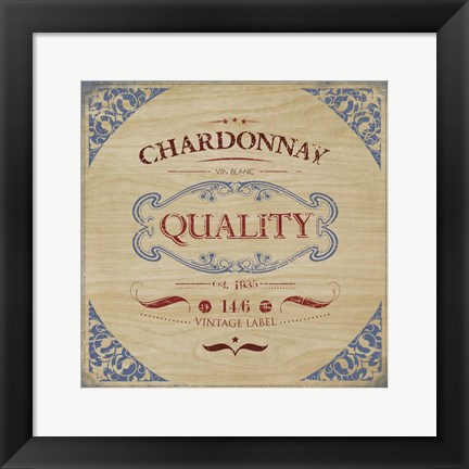 Framed Chardonnay Print