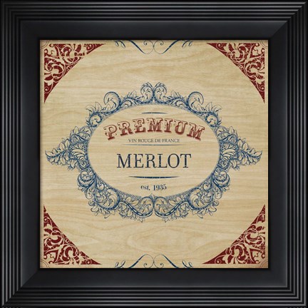 Framed Merlot Print