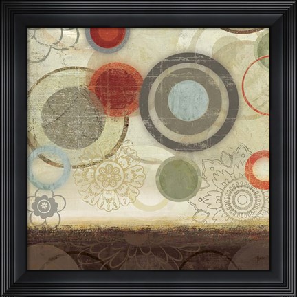 Framed Circles II Print