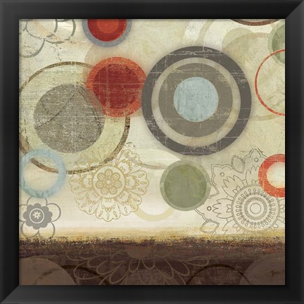 Framed Circles II Print