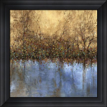 Framed Indigo Landscape Print