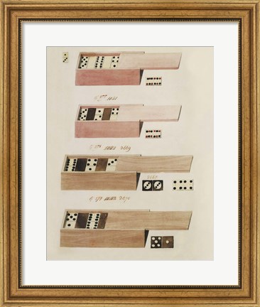 Framed Dominoes Print
