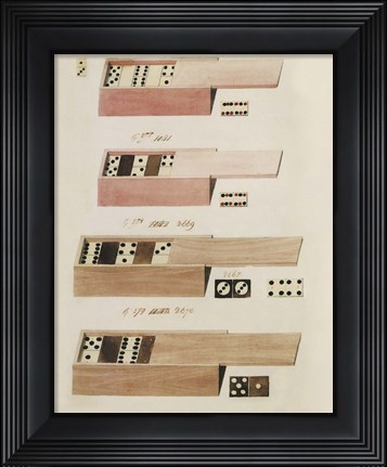 Framed Dominoes Print