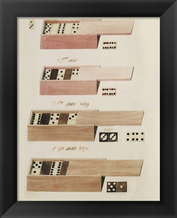 Framed Dominoes Print