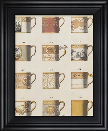 Framed Teacups I Print