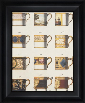 Framed Teacups II Print
