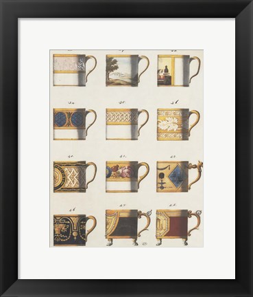 Framed Teacups II Print