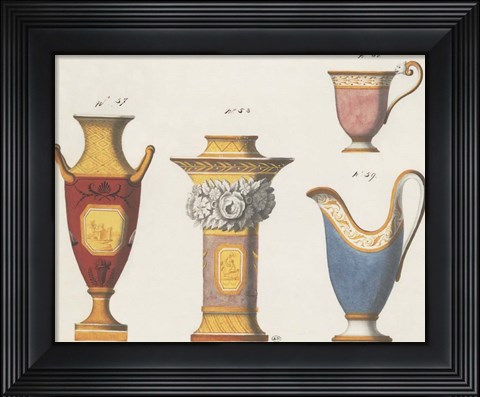 Framed Assorted Vessels II Print