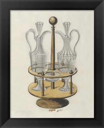 Framed Carafe V Print