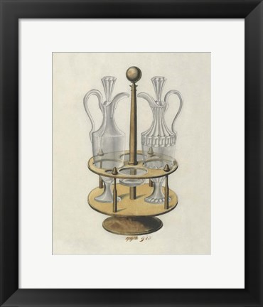 Framed Carafe V Print