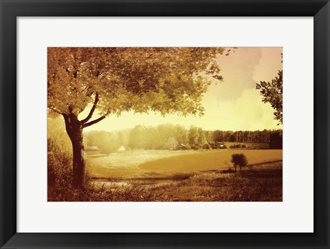 Framed Golden Country Print