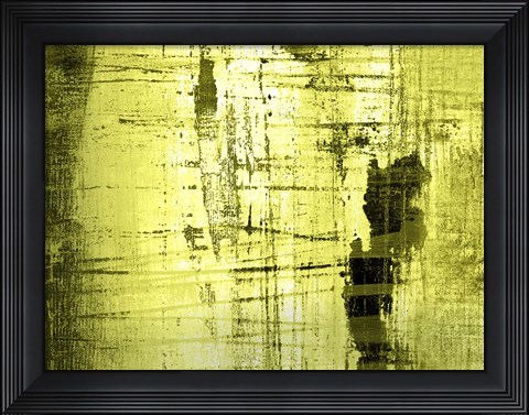 Framed Vert Lime Print