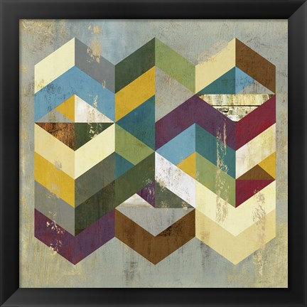 Framed Geometrics I Print