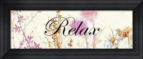 Framed Relax Wildflowers Print