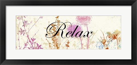 Framed Relax Wildflowers Print