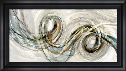 Framed Swirly Whirly II Print