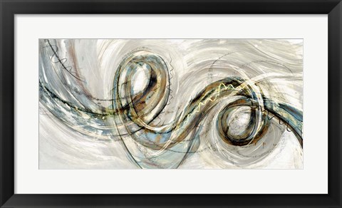 Framed Swirly Whirly II Print