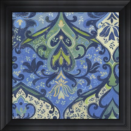 Framed Garden Mosaic II Print
