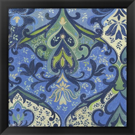 Framed Garden Mosaic II Print