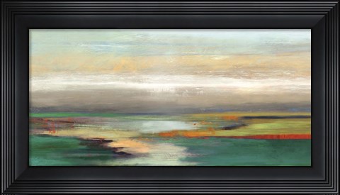 Framed Teal Askew Print