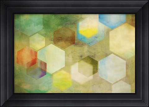Framed Honeycomb II Print