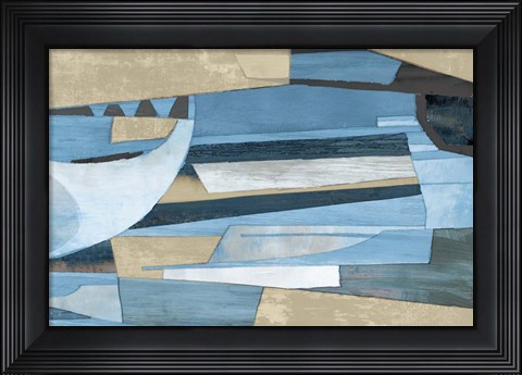 Framed Cubist Shapes Print