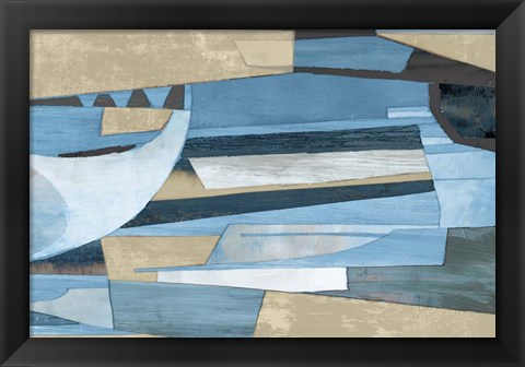 Framed Cubist Shapes Print