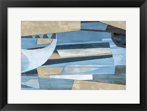 Framed Cubist Shapes Print