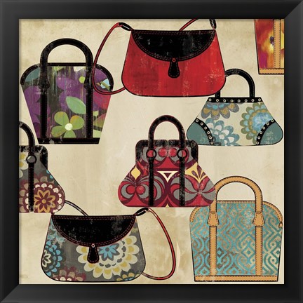 Framed Bag Pattern Print