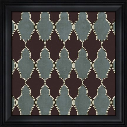 Framed Parisian Pattern I Print